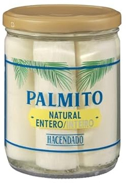 Whole Natural Hearts of Palm, 410g Jar, 250g Drained, Pack of 3