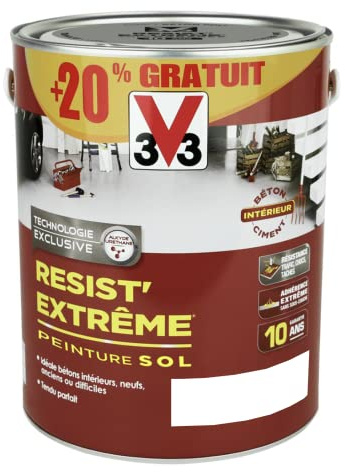 V33 Peinture Sol Resist' Extrême Blanc 3 L