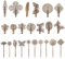 PandaHall Elite 23 Stück Vintage Haarspangen Haarnadeln Haarspangen Klemmen Bobby Pin Blatt Blume Schmetterling Haarspange 23 Stile für Mädchen und Frauen Antique Bronze