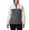 Columbia Benton Springs 1/2 Snap Pullover, Felpa In Pile Donna, City Grey Heather/Chalk, Taglia XS