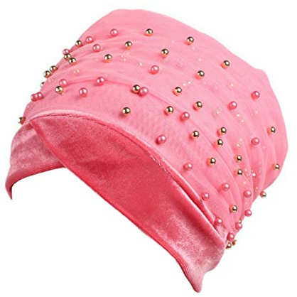 Xiang Ru Damen Kopftuch/Kopfbedeckung/Kopfbedeckung/Kopfbedeckung/Kopftuch/Indien, weich Gr. Einheitsgröße, Rose