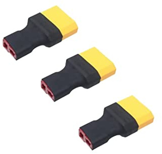 Boladge 3 Stücke Deans T-Stecker Buchse auf XT90 Männlich Stecker Adapter für RC Lipo NiMH-Ladegerät