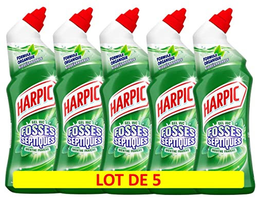 Harpic Toilet Gels Septic Tank 750 ml Pack of 5 Mint