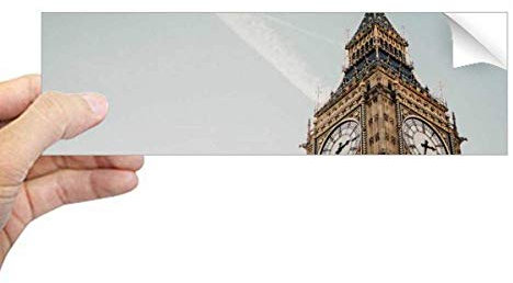DIYthinker Big Ben Wolken Blau Himmel Rechteck Bumper Sticker Notebook Fenster Aufkleber