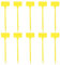 DOITOOL 10 etichette per piante da esterno, impermeabili di tipo T, etichette in plastica per piante, etichette per erbe vegetali, etichette per semi, etichette da giardinaggio per fioriere da