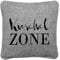 Brandsseller Filzkissen ca. 38 x 38 cm Kuschelzone Dekokissen mit Aufdruck Grau