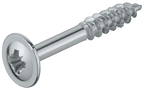 Spax Lot de 100 vis de corps 4 x 30 mm Filetage partiel Connecteur d'armoire Vis pour meuble de cuisine sous armoire