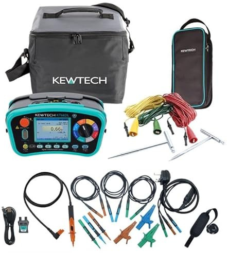 Kewtech KT66ET Multifunction Tester and Earth Testing Kit (KT66DL)