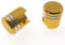 2EXTREME Ventilkappen Set Kolben gold kompatibel für Roller, Scooter, Mofa, Motorrad, Vespa, universal
