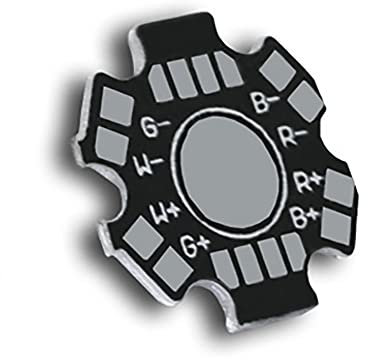 25pcs 1W 3W 5W LED Dissipatore di calore (8 pin Bianco) Alluminio Piastra Base Pannello PCB Circuito Substrato 20mm Stella FAI DA TE Dissipatore di calore Raffreddamento per RGBW COB Ad Alta Potenza