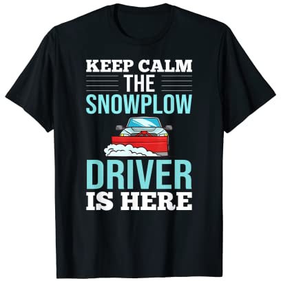Schneepflug Traktor Maschine LKW Schaufel Fahrer Schneeflug T-Shirt