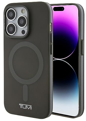 CG MOBILE TUMI Handyhülle für iPhone 15 Pro in Clear Olive Hard Case Frosted, MagSafe kompatible Hülle, echte schützende & transparente Anti-Kratz-Abdeckung mit einfachem Snap-on, Stoßdämpfung