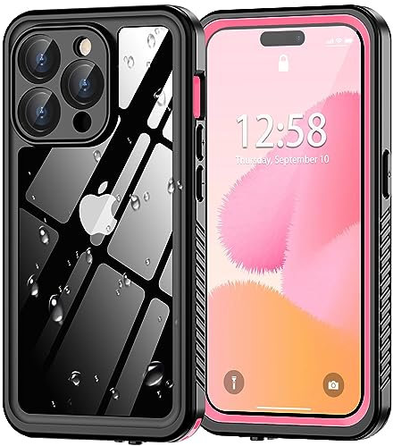 Oterkin for iPhone 15 Pro Case - Waterproof, Built-in Screen Protector, Military Shockproof, IP68 Underwater, 360°Full Body Sealed Protection