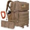 EASY BW Militärischer taktischer Rucksack, 40L wasserdicht, Armee-Pack, Multi-Pocket-Laptop-Rucksack für Damen und Herren, 3-Tage-Bug-Out-Tasche, inklusive 1 Werkzeugtasche, 1 Karabiner und 2