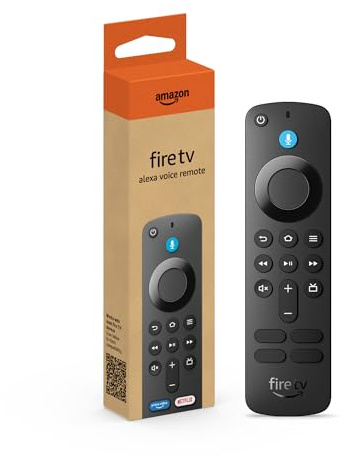 Amazon Fire TV Alexa Voice Remote (newest model) with TV controls, requires compatible Fire TV device