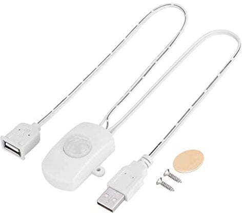 Mini PIR Motion Sensor Switch with 120¡ã Angle, USB Interface, Energy Saving for Automatic Lighting (White)