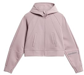 Superdry Damen Lässige Sport Tech Kapuzenjacke Wachtel Lila 42