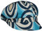 Lipodo Ballonmütze Damen - Mehrfarbige Mütze - Frühjahr/Sommer - Bunt Gemustert - Voluminöse Krone - Made in Italy - Wasserabweisend blau One Size
