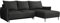 Mirjan24 Ecksofa mit Schlaffunktion und Bettkasten Snolik L, Eckcouch, Couch mit schmale Armlehne, Wohnlandschaft, L-Form Sofa mit Bettfunktion, Ottomane universell (Velo 636)