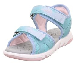Superfit Mädchen Pebbles Sandale, Hellgrün Hellblau 7500, 33 EU