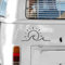 Camper-Van Aufkleber 'Sonne und Welle' Design | Vielseitige Sticker für Camping, Reisejournale & Mehr | Hochwertiges Vinyl
