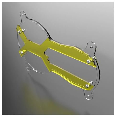 Motorrad-Scheinwerferschutzabdeckung Scheinwerfer Schutz Protector Abdeckung Motorrad Zubehör Teile Für B&MW Für R1250GS Für Adv 2021 2022 2023 Scheinwerferschutzgitter(Yellow)