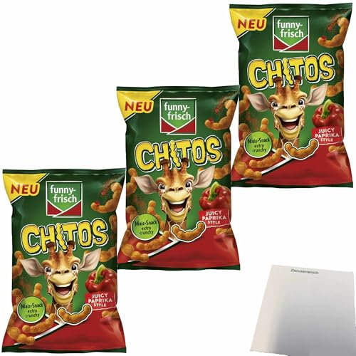 usy Bundle für funny frisch Chitos Juicy Paprika Style 3er Pack (3x80g Packung)