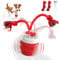 FLERDMAU Interactive Dog Toys – Dog Balls for Small Dogs, dog toy for boredom, Active Rolling Ball with Tail for Dogs, Rechargeable moving dog ball for Puppies and Pet (red)