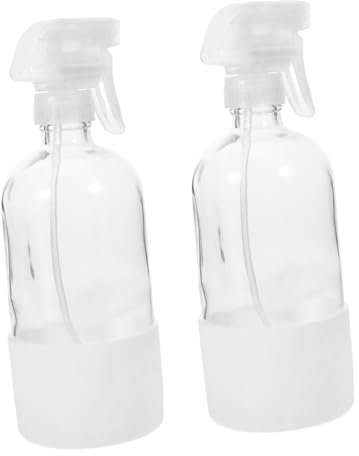 LIFKOME 2piezas Botellas De Spray Vacías Reutilizables con Funda para Limpieza y Jardinería Botellas De Spray para Agua