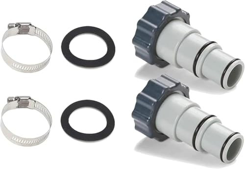Adaptateur Tuyau Piscine, 2 Pièce Adaptateur de Tuyau de Piscine, Adaptateur Pompe 32 et 38 mm