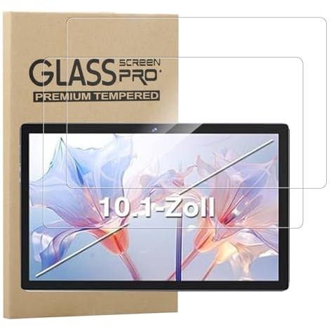 NUCNOK 2 Pièces Verre Trempé pour Biegedy B29 Tablette (10 Pouces),HD Film Protection Écran,9H Dureté,Anti-Rayure,Sans Bulles,Ultra Clair