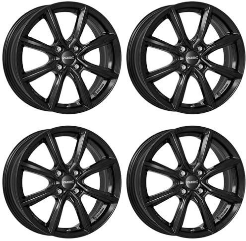 4x Dezent Felgen TN black 7.0Jx17 ET38 4x108 kompatibel mit Citroen C3