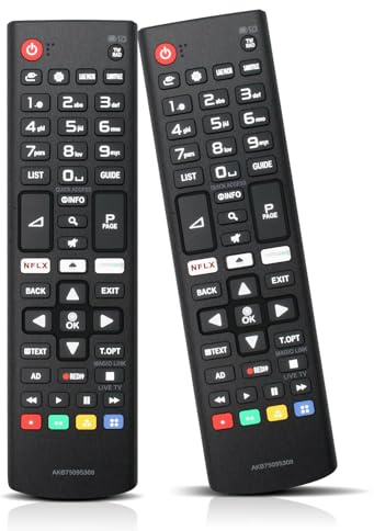 2er-Pack Ersatz LG Universalfernbedienung Ersatz LG Remote Control Smart TV Fernbedienung Lg Fernseher Kompatibel mit Allen LG Fernseher UHD OLED EVO QHD QNED NanoCell 4K 8K