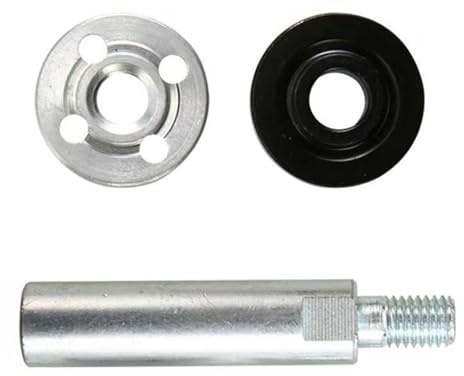 of 3 Alloy Steel 10mm Thread Angles Grinders Connecting Rod 4Hole Flange Nut for 100 Extension Rod Adapters Set