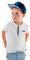 Kinder Mütze, größenverstellbar, blau, Snapback-Cap von Wiesnrocker