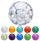 Treuheld® | Piercing Kugel aus Epoxy (Kunststoff) | 1,6mm x 5mm - Lila | Ersatzkugel mit Gewinde (Innengewinde) | Glitzer/Multi-Kristall