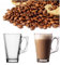 NEW 12pc 240ML CLEAR TALL COSTA CAPPUCCINO COFFE TEA LATTE GLASS MUGS CUPS WORK