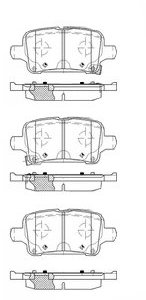 Borg & Beck BBP2579 Rear Brake Pads To Fit GM Astra VIII K 06/15-