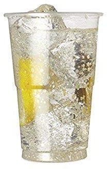 We Can Source It Ltd - 100 x 10oz Half Pint to Brim Flexi Clear Plastic Cups with CE Markings - Strong Disposable Beer Glasses Tumblers.