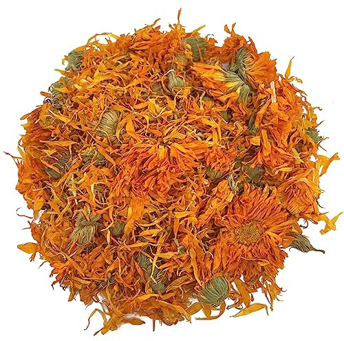 Horse Herbs Marigold Flowers 1kg Bag | 100% Natural Feed Supplement for Horses & Ponies, Calendular, Equine Care, Blood Tonic