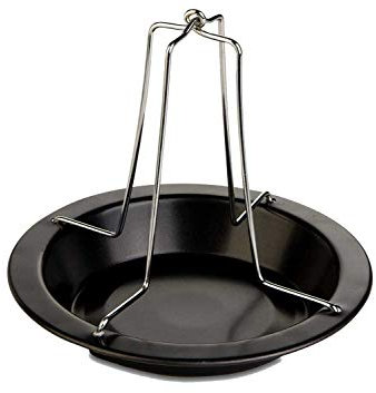 Hähnchengrill Hähnchenbräter, Ø 18 cm, Metall, mit Auffangschale