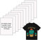 Printable Heat Transfer Vinyl Paper Inkjet Printer Iron on HTV for Dark Fabrics or T-Shirts, A4 Size Pack of 10