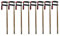 8x Leimzwingen Schraubzwingen Klemmzwingen 800x120mm Rutschsicherung
