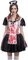 Lazzboy Store Kostüm Damen Frauen Halloween Cosplay Prinzessin Kleid Vintage Style Hexenkleid Kostuem Gotische Kleider Abendkleider Partykleid (Schwarz，L)