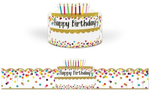 Teacher Created Resources Confetti Happy Birthday Crowns (TCR1210)