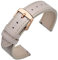 ANNEFIT Uhrenarmband 22mm, Schnellverschluss Lederarmband Ersatz mit Roségold Schnalle (Beige)