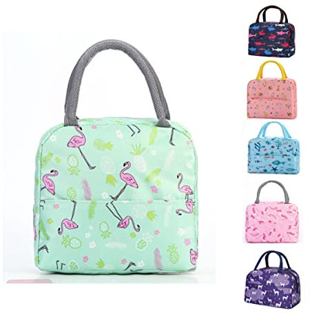 Hillylolly Bento Tasche, Lunch Bag for Women Klein, Lunchbox Tasche Erwachsene, Schützt Lebensmittel vor Wärme und Schmutz (Grün)