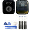 JUANIO Vidrio táctil+ Pantalla LCD Compatible con Apple Watch Serie 5 Talla 44mm Negro + Herramientas