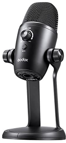 GODOX UMic82 Multi-Pattern USB Condenser Microphone - Professional-Grade Audio Recording with Multiple Polar Patterns Tri-Capsule Multi-Pattern Plug and Play