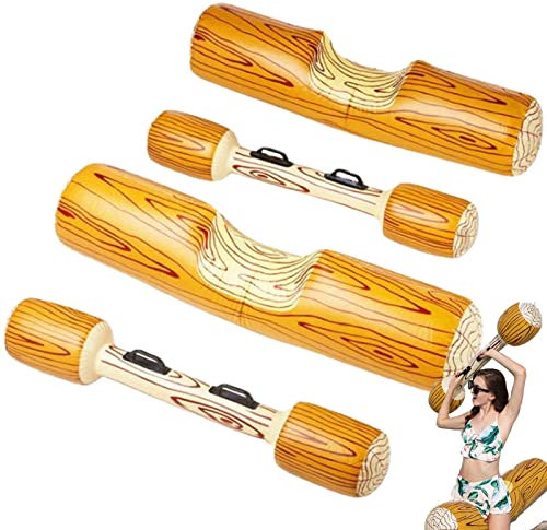 Dimweca Bataille gonflables,Jouet Radeau Bataille Combat Piscine | Piscine Jouets Gonflable Flottant Eau Jouets Bois Grain Flottant Piscine Partie Sports Nautiques Jeu